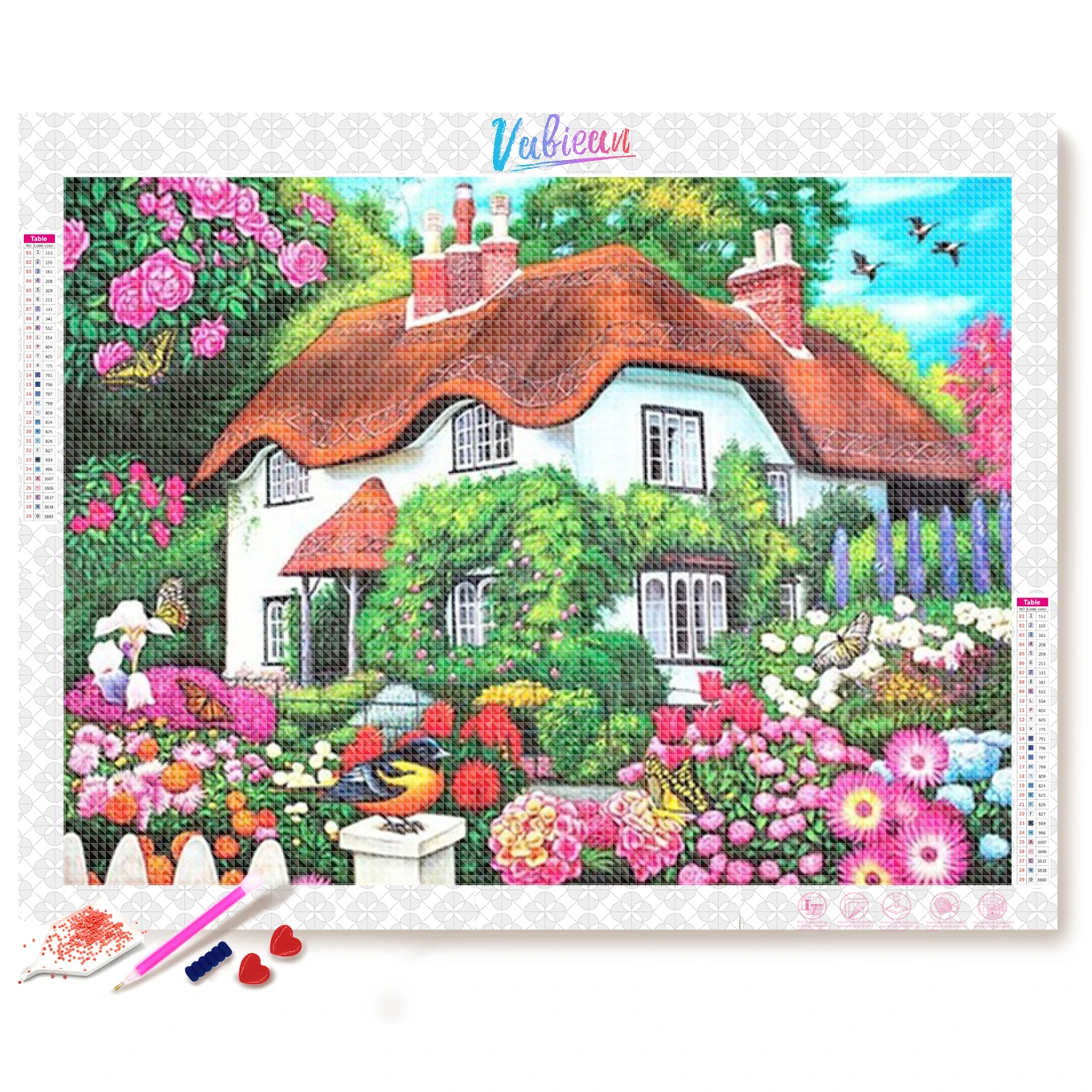 DIY Flowers around House Diamond Painting Cross Stitch Diamond Embroidery Picture of Rhinestones Home Decor
DIY Flowers around House Diamond Painting Cross Stitch Diamond Embroidery Picture of Rhinestones Home Decor