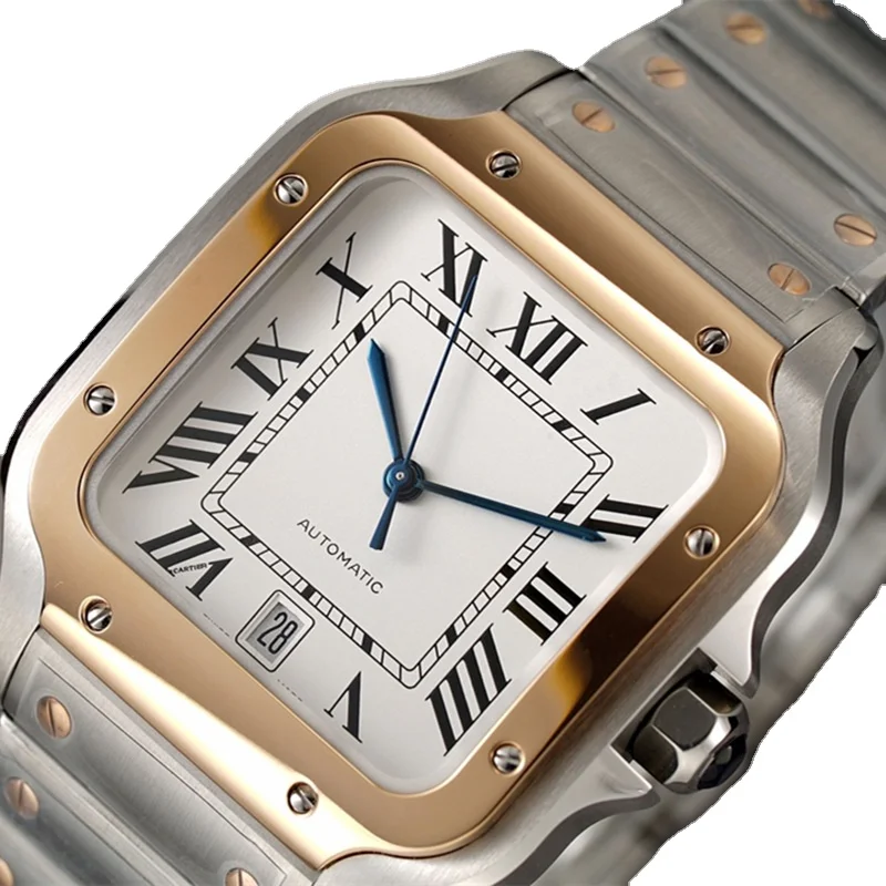 Мужские автоматические механические часы розового золота белого римского черного синего цвета
Мужские автоматические механические часы розового золота белого римского черного синего цвета