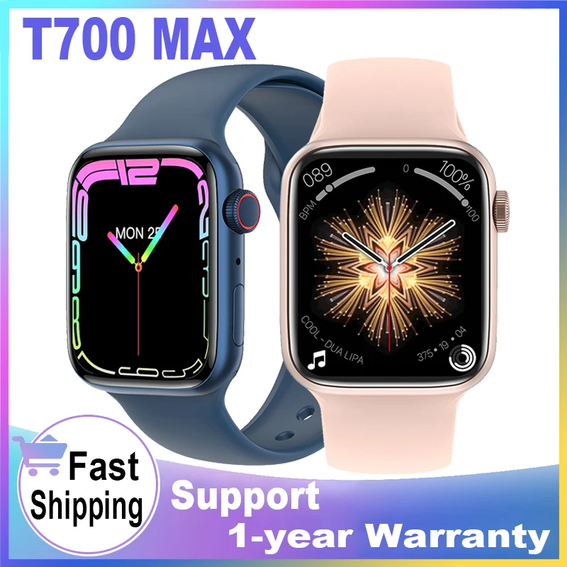 New T700 Max Smartwatch Series 7 Watch Bluetooth Call Heart Rate Monitor Custom Watch Face Smart Watch PK i7 Pro Max X8 Max W27
New T700 Max Smartwatch Series 7 Watch Bluetooth Call Heart Rate Monitor Custom Watch Face Smart Watch PK i7 Pro Max X8 Max W27