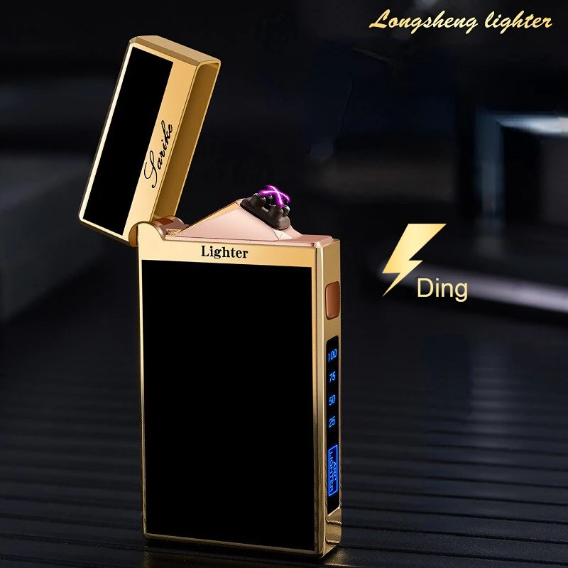Ветрозащитная USB-зажигалка с двойной дугой, высококлассная металлическая индивидуализированная Зажигалка со звуком при открытии крышки
Ветрозащитная USB-зажигалка с двойной дугой, высококлассная металлическая индивидуализированная Зажигалка со звуком при открытии крышки