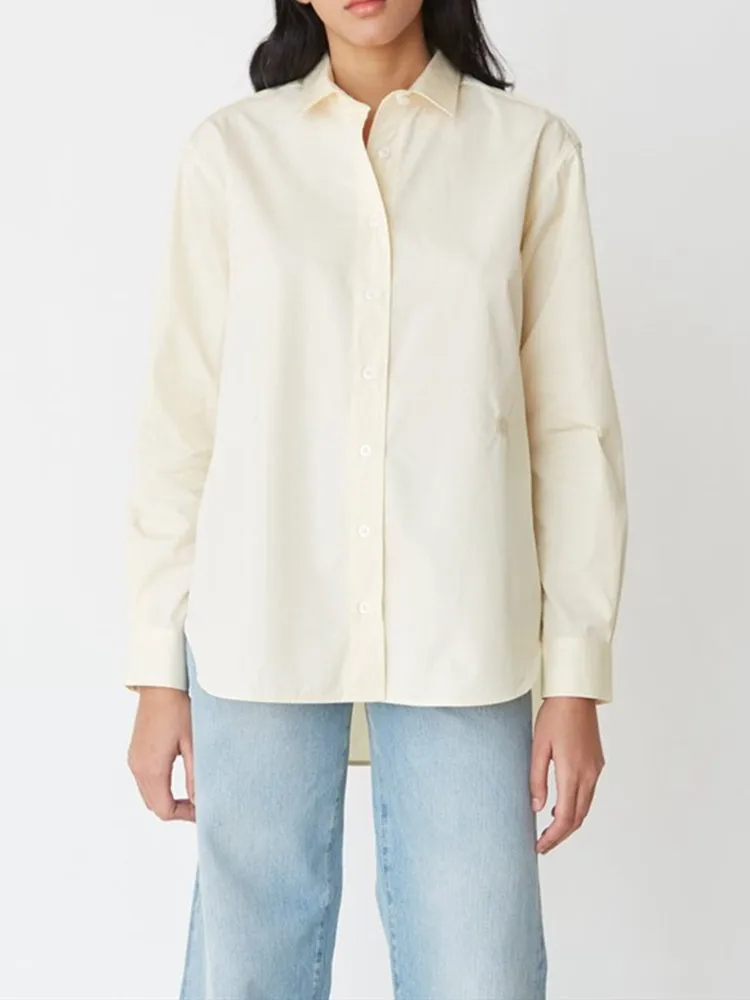 Women Turn-Down Collar Cotton Blouse 2022 Spring New Long Sleeve Ladies Embroidered Logo Loose Office Shirt and Tops
Women Turn-Down Collar Cotton Blouse 2022 Spring New Long Sleeve Ladies Embroidered Logo Loose Office Shirt and Tops