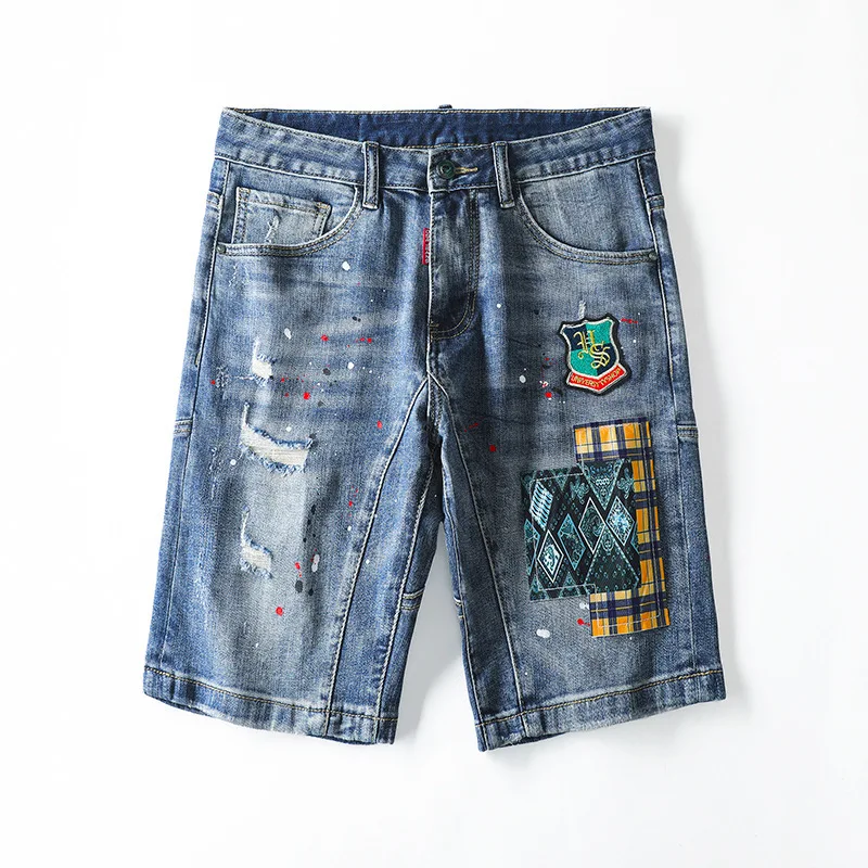 2022 Men Dsquared2 BrandTrendy Personality Style Hip-hop Street Men Shorts Embroidered Badge Denim Shorts 38
2022 Men Dsquared2 BrandTrendy Personality Style Hip-hop Street Men Shorts Embroidered Badge Denim Shorts 38