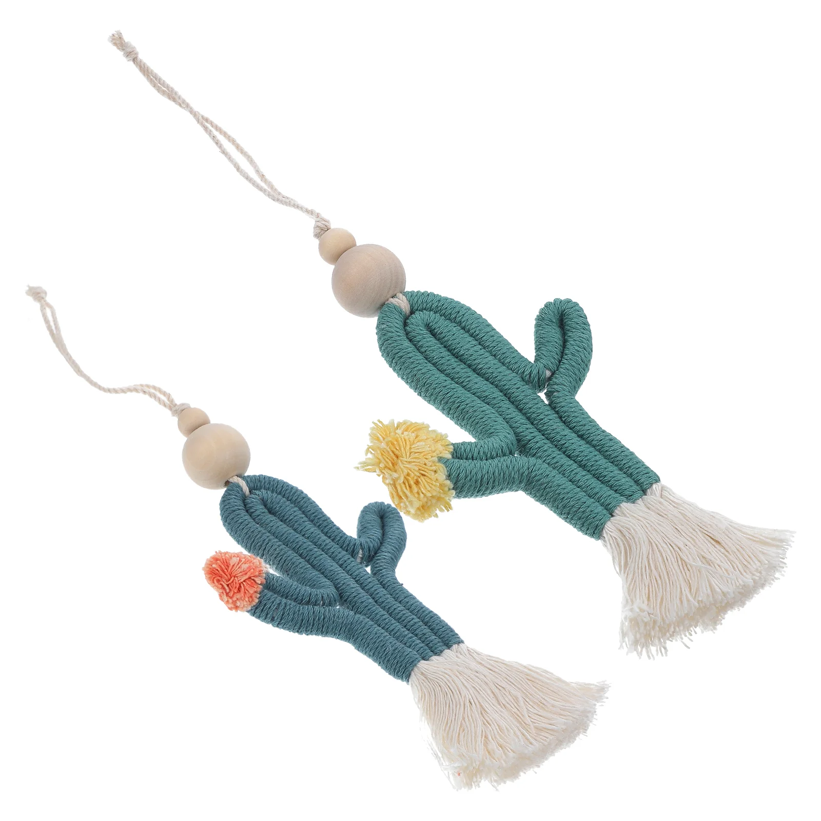 2 Pcs Pendant Car Hand-woven Ornament Embellishments Crafting Charms Hanging Wood Beads Decor Decoration Auto Tassel Cactus
2 Pcs Pendant Car Hand-woven Ornament Embellishments Crafting Charms Hanging Wood Beads Decor Decoration Auto Tassel Cactus