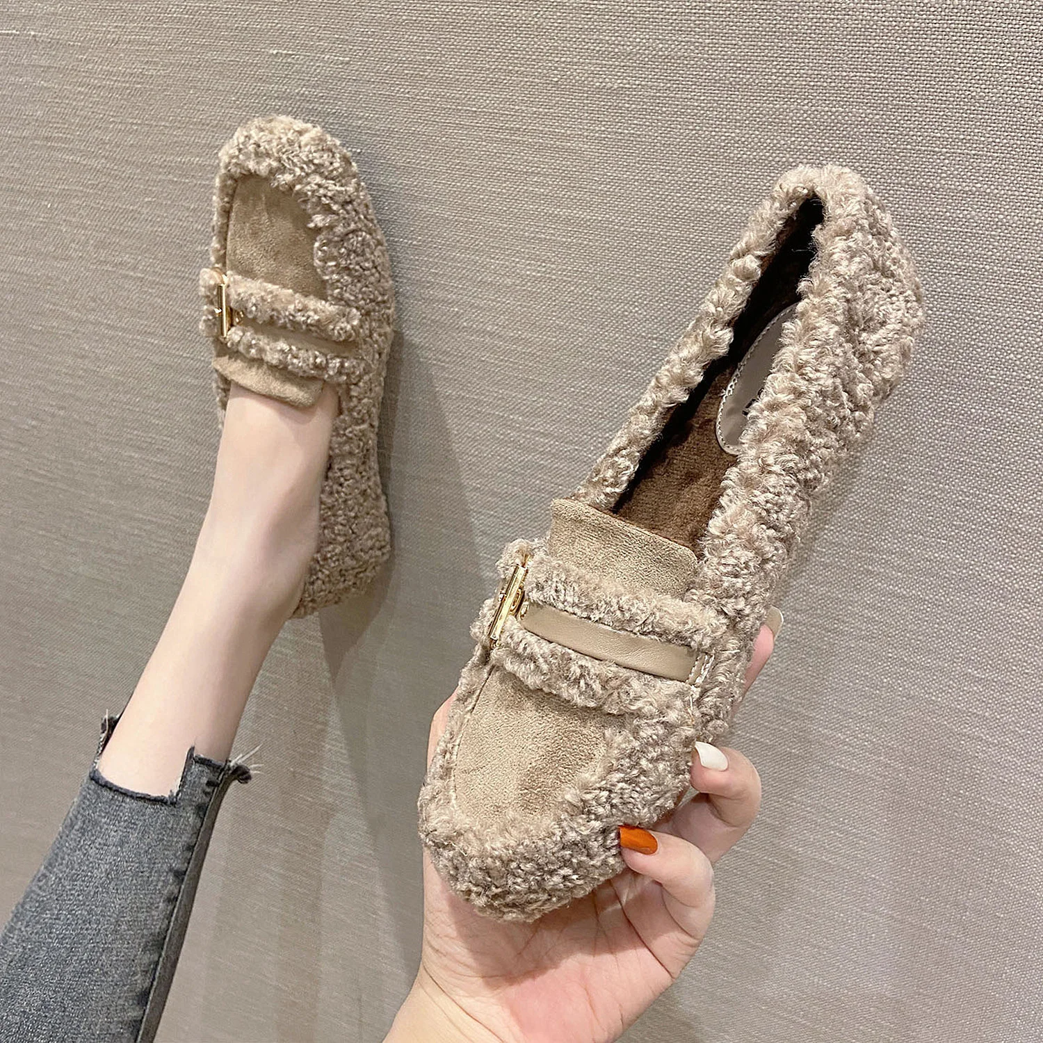 Plush Shoes Women's Autumn and Winter Plush Thick Bottom 2022 New Versatile Cotton Shoes Net Red Lefu Shoes Women's Shoes
Plush Shoes Women's Autumn and Winter Plush Thick Bottom 2022 New Versatile Cotton Shoes Net Red Lefu Shoes Women's Shoes