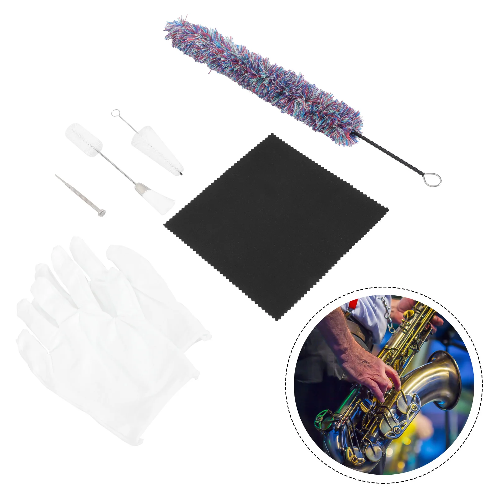 Cleaner Brush Sax Saxophone Cleaning Set Mouthpiece Stand Brass Neck Saver Cloth Swab Tools Trumpet Bottle Flute Kit
Cleaner Brush Sax Saxophone Cleaning Set Mouthpiece Stand Brass Neck Saver Cloth Swab Tools Trumpet Bottle Flute Kit