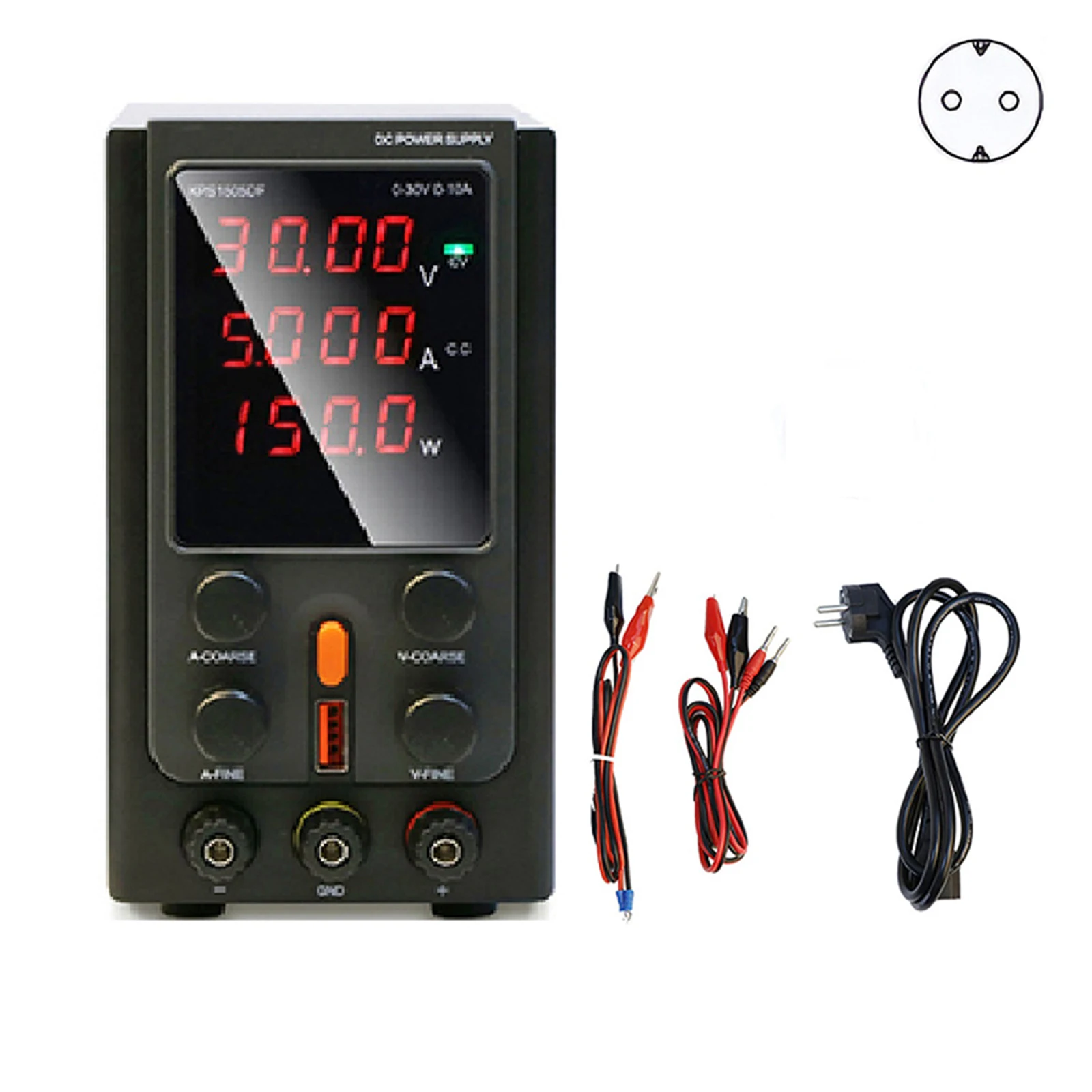 Power Supply DC Regulator 30V/5A 5V/2A USB Adjustable LED Display Laboratory Mobile Phone Repair New Practical
Power Supply DC Regulator 30V/5A 5V/2A USB Adjustable LED Display Laboratory Mobile Phone Repair New Practical