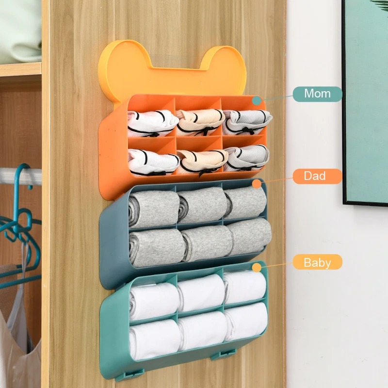 Wall-mounted Underwear Organizer Creative Wardrobe Socks Storage Box Multi Dormitory Bra Sock Container Storage Hanging Divider
Wall-mounted Underwear Organizer Creative Wardrobe Socks Storage Box Multi Dormitory Bra Sock Container Storage Hanging Divider