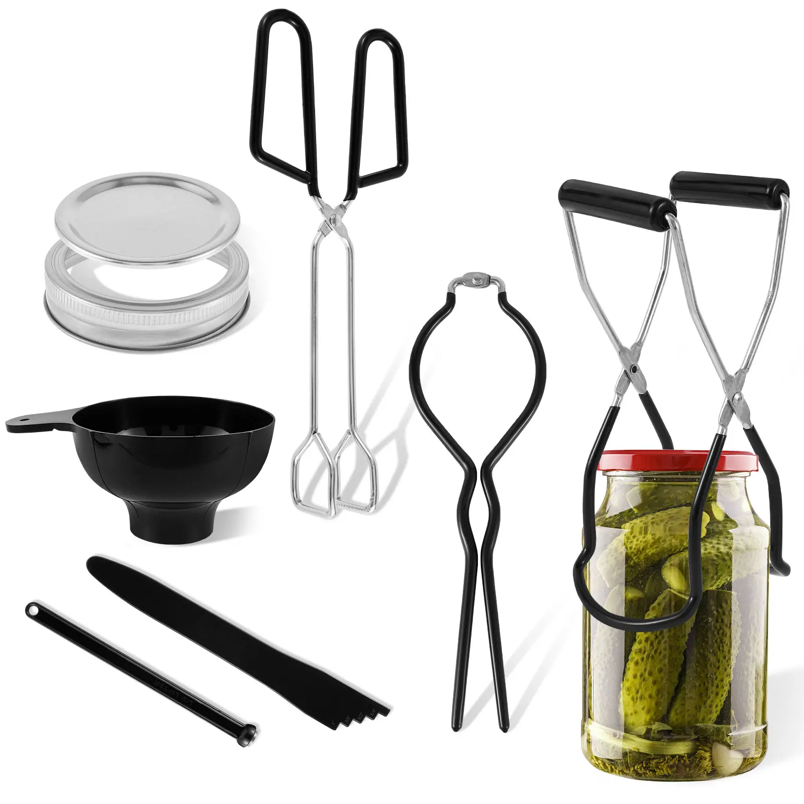 New 7Pcs Canning Supplies Starter Kit Stainless Steel Canning Tool Set Rustproof Complete Canning Starter Kit with Jar Lifter
New 7Pcs Canning Supplies Starter Kit Stainless Steel Canning Tool Set Rustproof Complete Canning Starter Kit with Jar Lifter