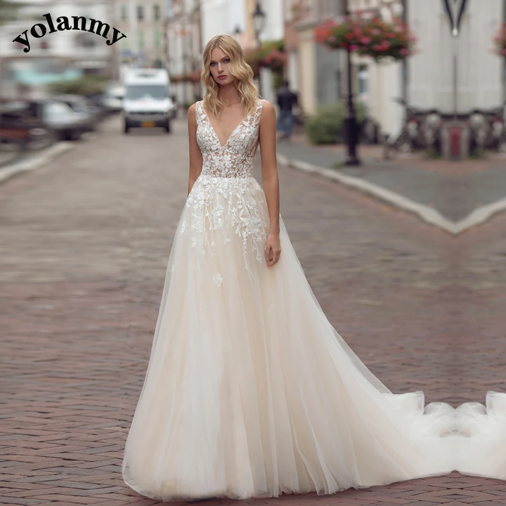 YOLANMY 3 Classic Wedding Dresses For Mariages Women 2023 Lace Vestidos De Novia Brautmode Drop Shipping
YOLANMY 3 Classic Wedding Dresses For Mariages Women 2023 Lace Vestidos De Novia Brautmode Drop Shipping