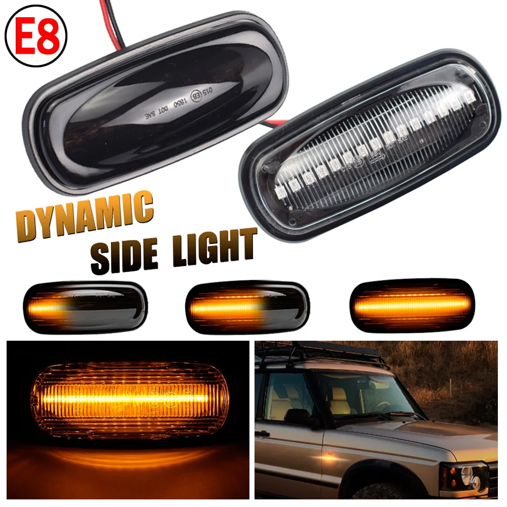 Dynamic Sequential Indicator Blinker LED Side Marker Light For Land Rover Discovery 2 1999-2004 Defender Freelander 1 2002-2005
Dynamic Sequential Indicator Blinker LED Side Marker Light For Land Rover Discovery 2 1999-2004 Defender Freelander 1 2002-2005