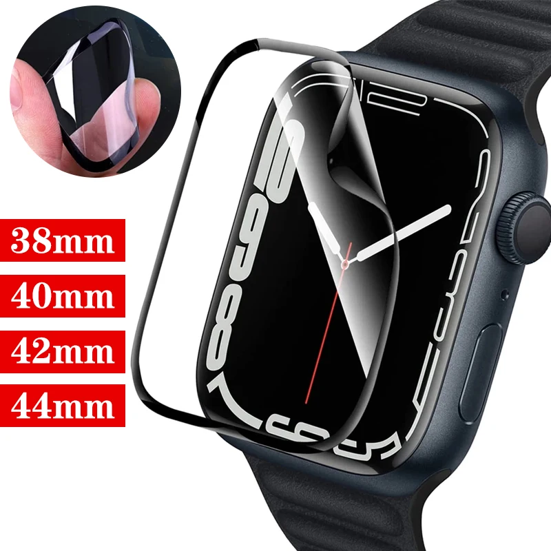 Screen Protector cover For Apple Watch series 7 6 5 4 3 2 1 SE 45mm 41mm 44mm 40mm 42mm 38mm Soft Glass film iwatch accessories
Screen Protector cover For Apple Watch series 7 6 5 4 3 2 1 SE 45mm 41mm 44mm 40mm 42mm 38mm Soft Glass film iwatch accessories