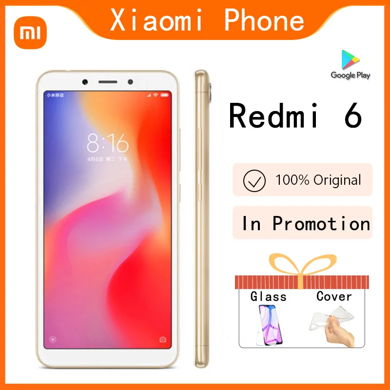 Xiaomi Redmi 6 cellular 4GB 64GB googleplay smartphone in stock big promotion Android mobile phone global ROM version Best
Xiaomi Redmi 6 cellular 4GB 64GB googleplay smartphone in stock big promotion Android mobile phone global ROM version Best