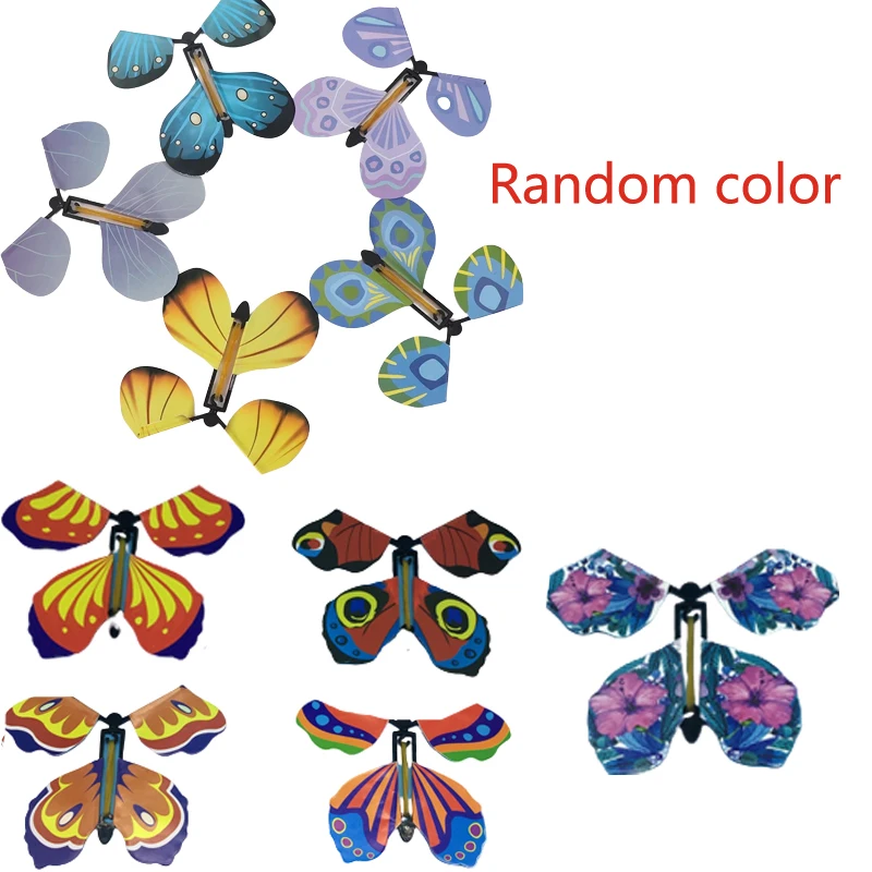 

Magic Flying Butterfly Wind Up Rubber Band Powered Butterfly for Kids Boys Girls Christmas Surprise Gifts Stocking Stuffer