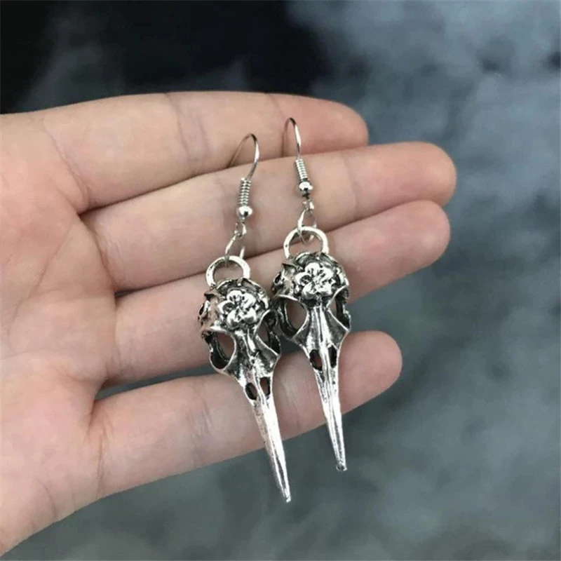 Bird Skull Earrings, Gothic Jewelry, Gifts for Her, for Him, Goth Earrings, Punk Earrings, Bird Earrings, Vintage Ethnic Earring
Bird Skull Earrings, Gothic Jewelry, Gifts for Her, for Him, Goth Earrings, Punk Earrings, Bird Earrings, Vintage Ethnic Earring