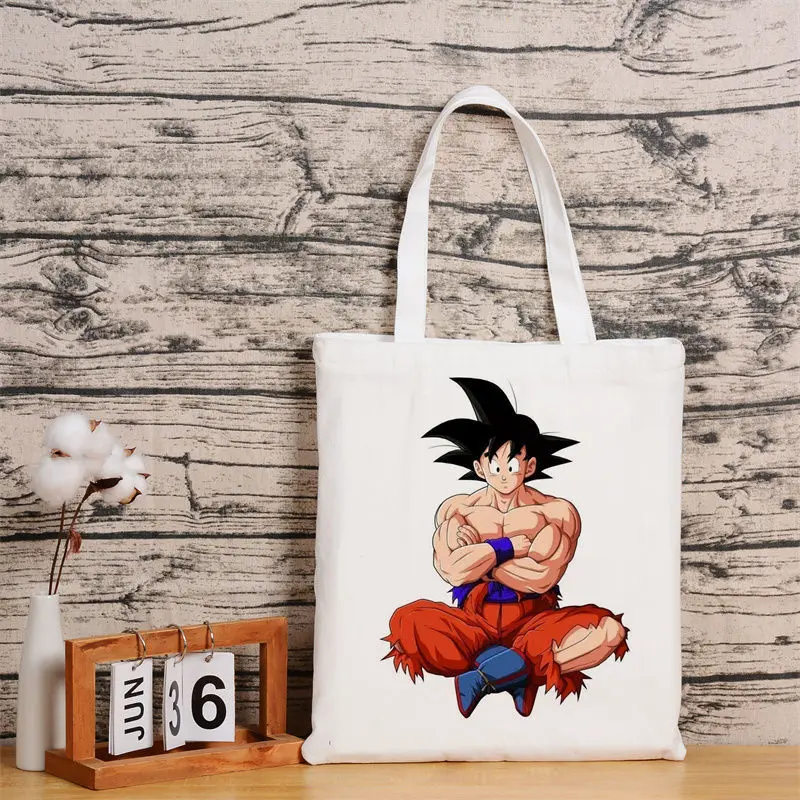 Dragon Ball Cartoon Canvas Bag Son Goku Anime Print High Capacity Handbag Supermarket Shopping Bag Student Shoulder School Bags
Dragon Ball Cartoon Canvas Bag Son Goku Anime Print High Capacity Handbag Supermarket Shopping Bag Student Shoulder School Bags
