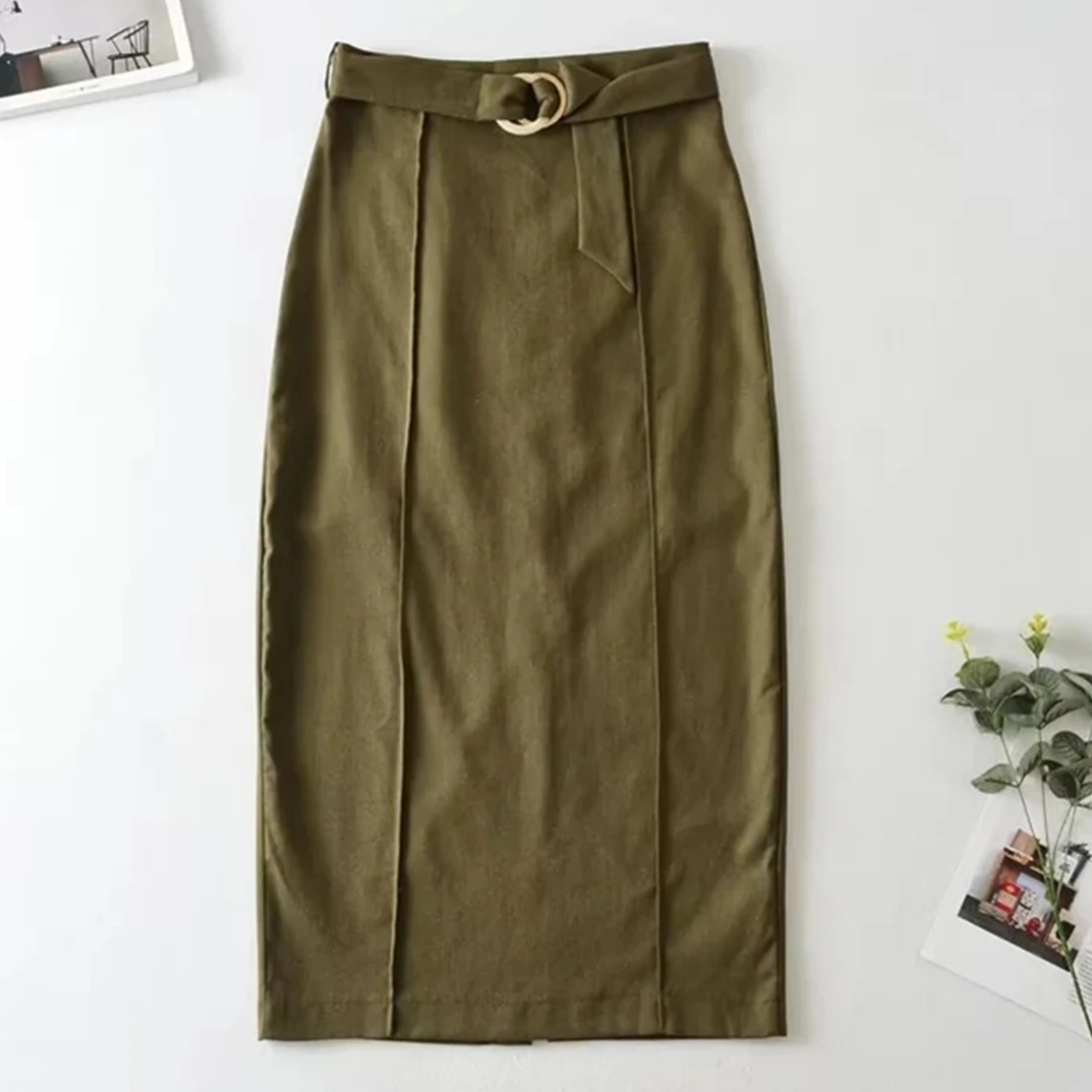 Withered 2023 Indie Folk Fashion Retro Buckle Sashes High Waist Straight Skirts Women Linen Skirt
Withered 2023 Indie Folk Fashion Retro Buckle Sashes High Waist Straight Skirts Women Linen Skirt