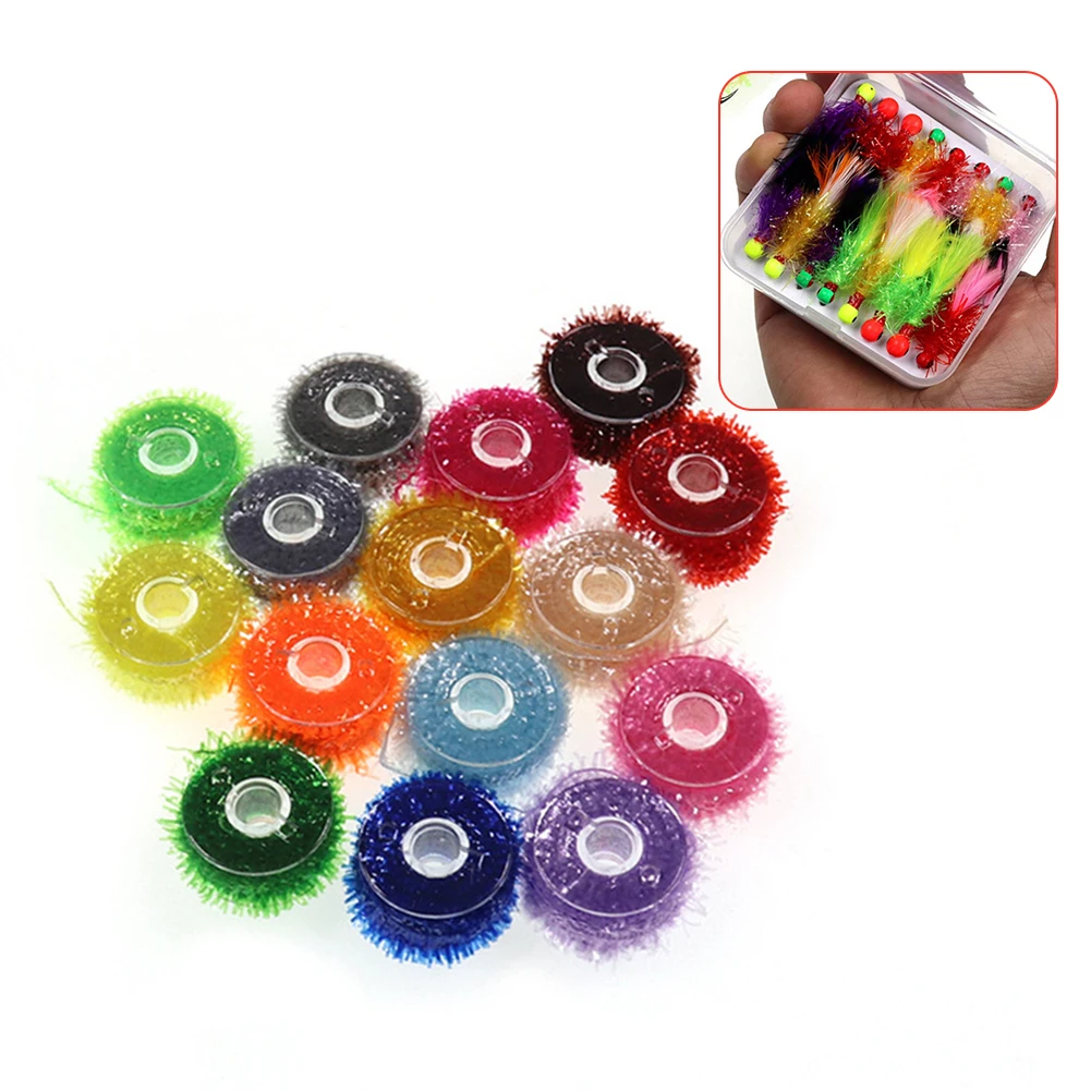 15 Color 5m/Roll Fly Tinsel Chenille Crystal Flash Line Tying Streamers Material Trout Flies Bass Flies Streamer Fishing Tool
15 Color 5m/Roll Fly Tinsel Chenille Crystal Flash Line Tying Streamers Material Trout Flies Bass Flies Streamer Fishing Tool
