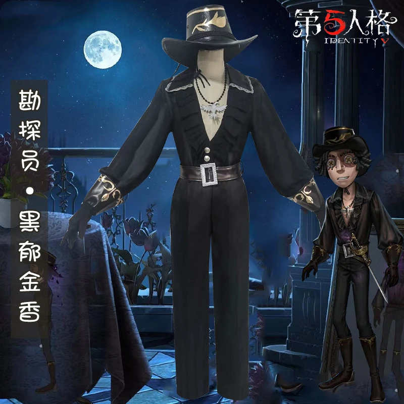 Anime Game Identity V Prospector Norton Campbell Cosplay Costume Black Tulip Suit With Hat Hallween Adults Carnival Uniforms Set
Anime Game Identity V Prospector Norton Campbell Cosplay Costume Black Tulip Suit With Hat Hallween Adults Carnival Uniforms Set