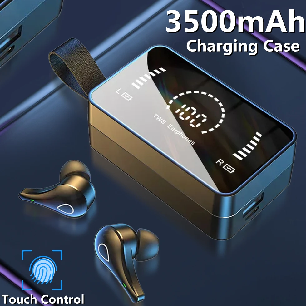 Bluetooth-наушники TWS с зеркальным HD-экраном, 3500 мАч
Bluetooth-наушники TWS с зеркальным HD-экраном, 3500 мАч