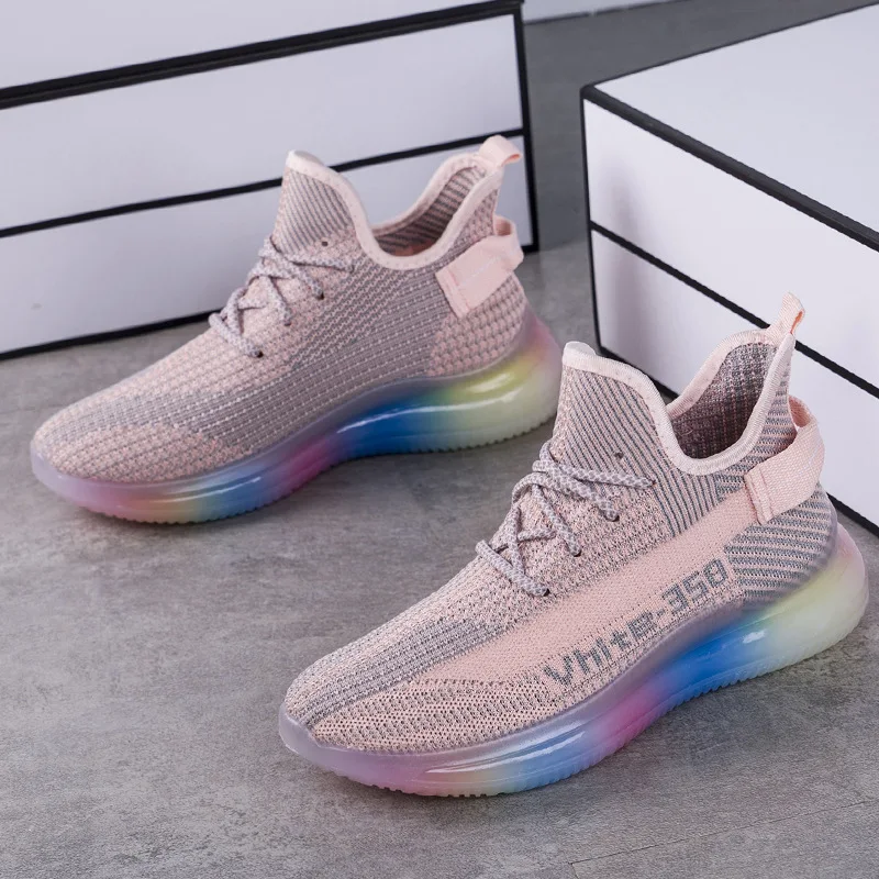 Women's Shoes 2022 New Breathable Mesh Sneakers Fashion Casual Shoes Non-slip Rainbow Jelly Sole Shoes
Women's Shoes 2022 New Breathable Mesh Sneakers Fashion Casual Shoes Non-slip Rainbow Jelly Sole Shoes