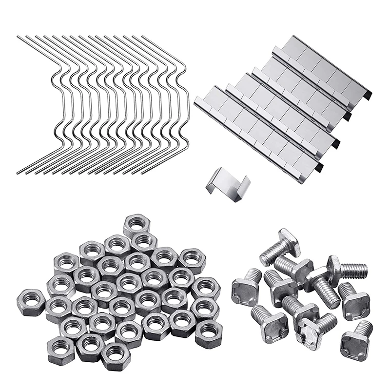 200Pcs Greenhouse Repair Kit, Include Glazing W Wire Clip,Z Overlap Clip,Aluminium Nut And Bolt For Aluminium Greenhouse 
200Pcs Greenhouse Repair Kit, Include Glazing W Wire Clip,Z Overlap Clip,Aluminium Nut And Bolt For Aluminium Greenhouse