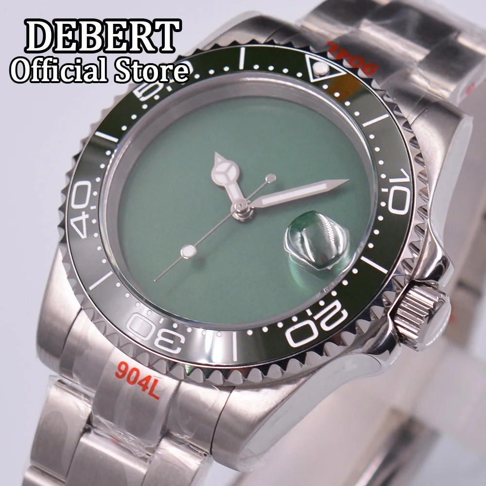 DEBERT Japan NH35 Movement Sapphire Men Automatic Watch Day/Date Display Blue Face Oyster Band Glide Lock Ceramic Rotating Bezel
DEBERT Japan NH35 Movement Sapphire Men Automatic Watch Day/Date Display Blue Face Oyster Band Glide Lock Ceramic Rotating Bezel
