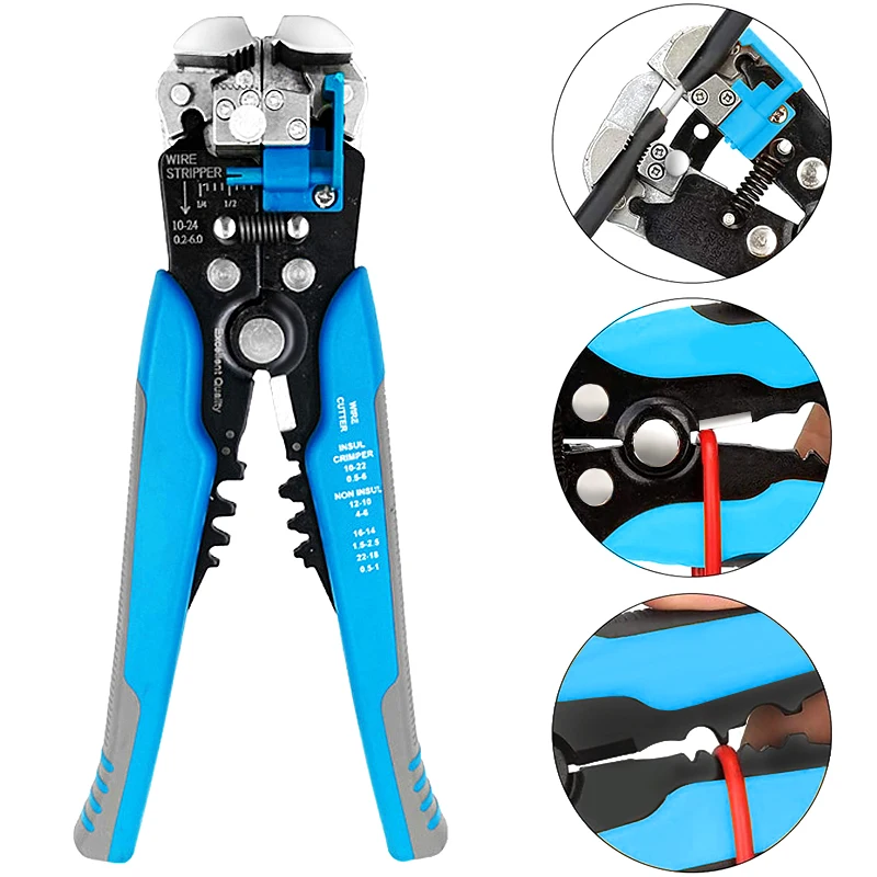 Multifunctional Automatic Wire Stripping Pliers Crimper Cable Cutter Stripping Tools Crimping Pliers Electrical Stripping Tool
Multifunctional Automatic Wire Stripping Pliers Crimper Cable Cutter Stripping Tools Crimping Pliers Electrical Stripping Tool