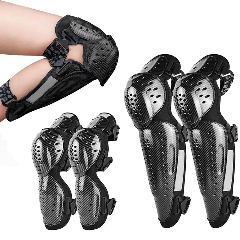 Motorcycle Knee Shin Guard Pads Dirt Bike Knee Pads 4Pcs Knee Pads And Elbow Pads Set Adjustable Protector For Motocross Night
Motorcycle Knee Shin Guard Pads Dirt Bike Knee Pads 4Pcs Knee Pads And Elbow Pads Set Adjustable Protector For Motocross Night