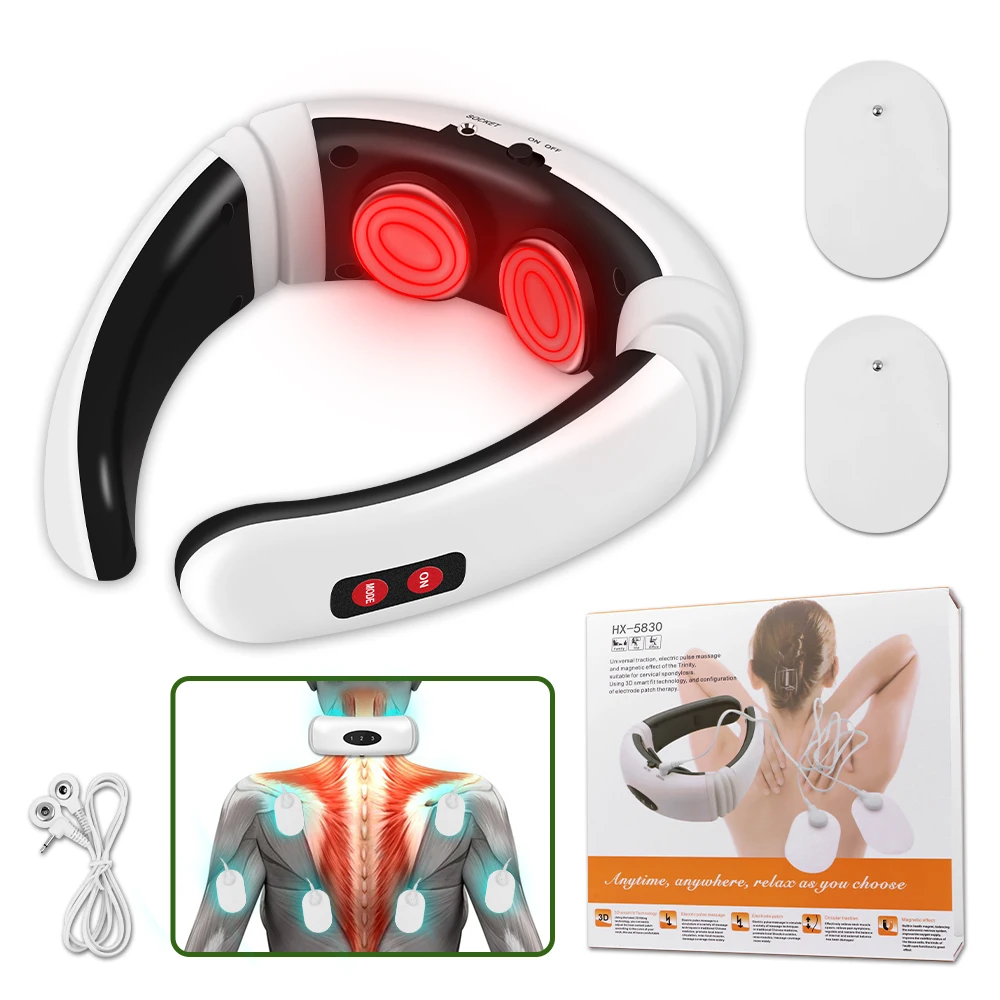 Neck Massager Cervical Masajeador Shoulder Pain Relief Electric Pulse Neck Massager Electrode Pads EMS TENS Massager Muscle Stim
Neck Massager Cervical Masajeador Shoulder Pain Relief Electric Pulse Neck Massager Electrode Pads EMS TENS Massager Muscle Stim
