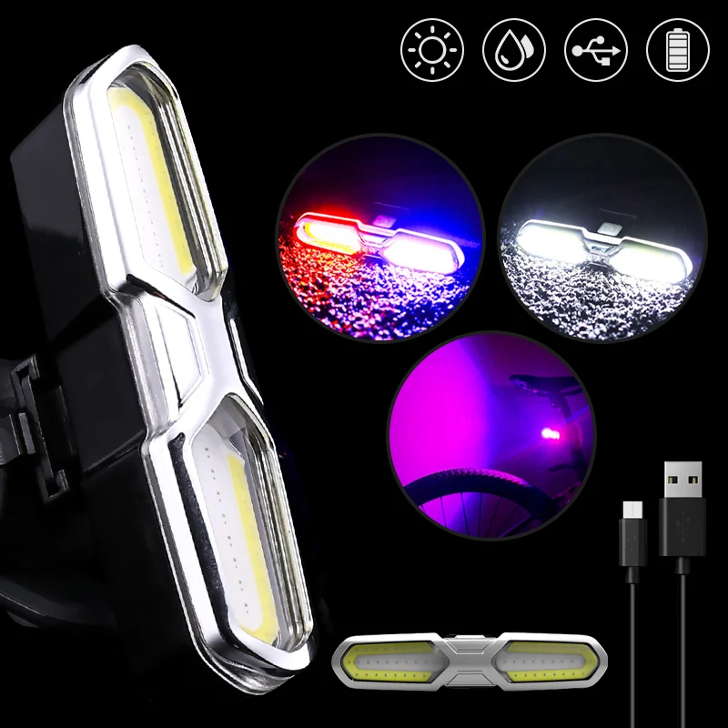 Bicycle Rear Light Ultra Bright USB Rechargeable High Intensity Cycling Mountain Road Bike LED Tail Light Luces Bicicleta
Bicycle Rear Light Ultra Bright USB Rechargeable High Intensity Cycling Mountain Road Bike LED Tail Light Luces Bicicleta