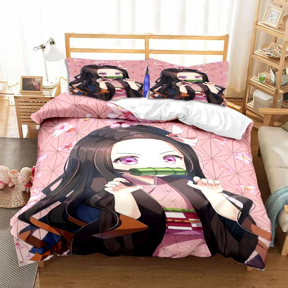 Demon Slayer Anime Art Nezuko Kawaii Cute Plaid King Twin Double Child Bedding Set Microfiber or Polyester Duvet Cover Set
Demon Slayer Anime Art Nezuko Kawaii Cute Plaid King Twin Double Child Bedding Set Microfiber or Polyester Duvet Cover Set