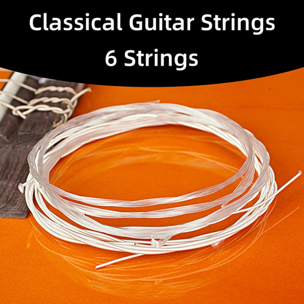 Classic Guitar Strings 6 PCS Nylon Wire Set For Classical Classic Steel Wire Classic Acoustic Folk Guitar Parts Accessories
Classic Guitar Strings 6 PCS Nylon Wire Set For Classical Classic Steel Wire Classic Acoustic Folk Guitar Parts Accessories