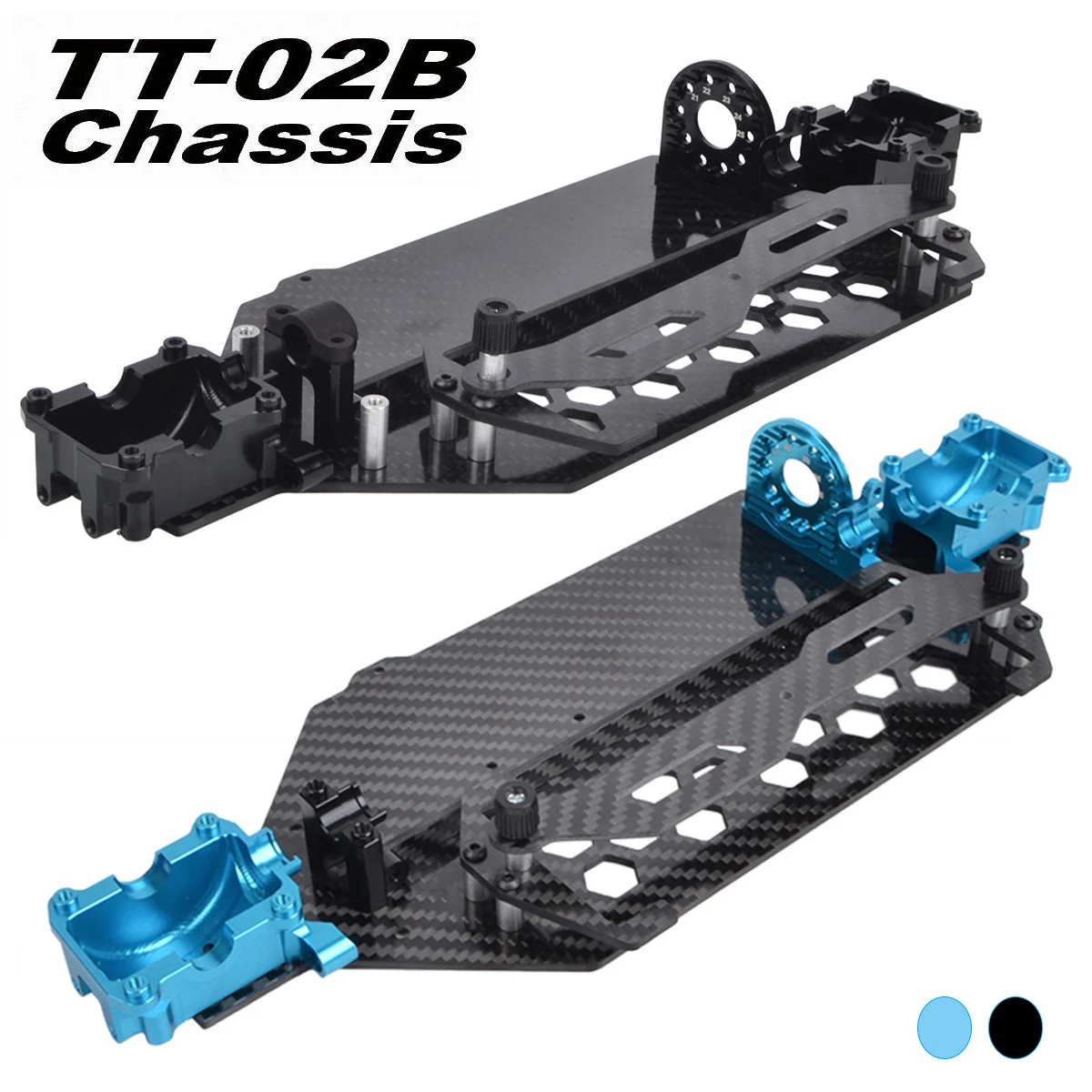 Aluminum Lower Gearbox Case w/ Carbon Chassis Kit for Tamiya TT02B Chassis TT-02B Car Upgrades
Aluminum Lower Gearbox Case w/ Carbon Chassis Kit for Tamiya TT02B Chassis TT-02B Car Upgrades