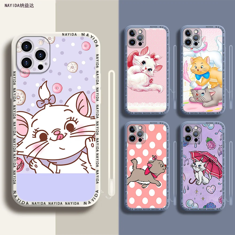 Soft Silicone Phone Case For iPhone 14 13 11 12 Mini Pro Max XS XR X Blue Lanyard Cover Marie Cat Cartoon
Soft Silicone Phone Case For iPhone 14 13 11 12 Mini Pro Max XS XR X Blue Lanyard Cover Marie Cat Cartoon