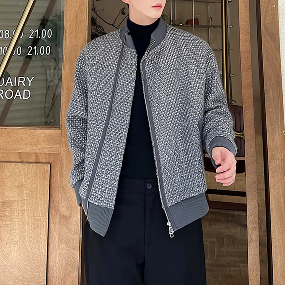 2023 New Men Jackets Men Stand Collar Slim Fit Cardigan Cozy Zip Coat Pocket Jacket Men Knitted Baseball Jacket Coat Grey
2023 New Men Jackets Men Stand Collar Slim Fit Cardigan Cozy Zip Coat Pocket Jacket Men Knitted Baseball Jacket Coat Grey