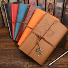Retro Notebook Diary Notepad Literature PU Leather Note Book Stationery Gifts Traveler Journal Planners Office School Supplies