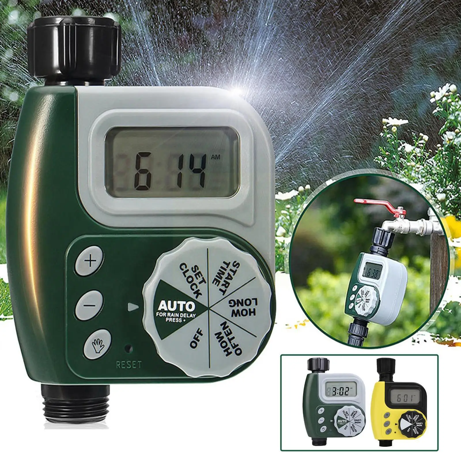 Orbital 62061Z Single-Outlet Hose Watering Timer Automatic Irrigation Water Garden Outdoor Timer Controller Device Garden B0M4
Orbital 62061Z Single-Outlet Hose Watering Timer Automatic Irrigation Water Garden Outdoor Timer Controller Device Garden B0M4