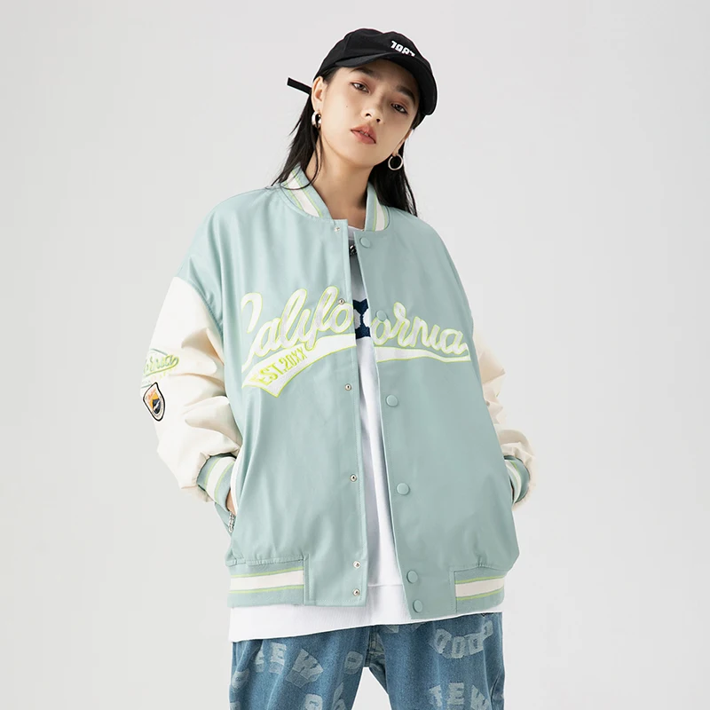 New Spring Autumn PU Leather Letter Embroidery Motorcycl Women's Baseball Jacket Unisex Men Bomber Varisty Jacket Couple Street
New Spring Autumn PU Leather Letter Embroidery Motorcycl Women's Baseball Jacket Unisex Men Bomber Varisty Jacket Couple Street