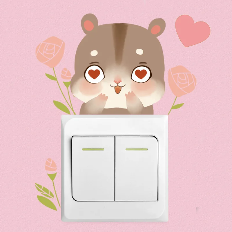 Funny Hamster Child Bedroom Switch Cover Room Decor on-off Sticker Home Cute Switch Stickers on The Wall Mural Art Hot Sale 2023
Funny Hamster Child Bedroom Switch Cover Room Decor on-off Sticker Home Cute Switch Stickers on The Wall Mural Art Hot Sale 2023