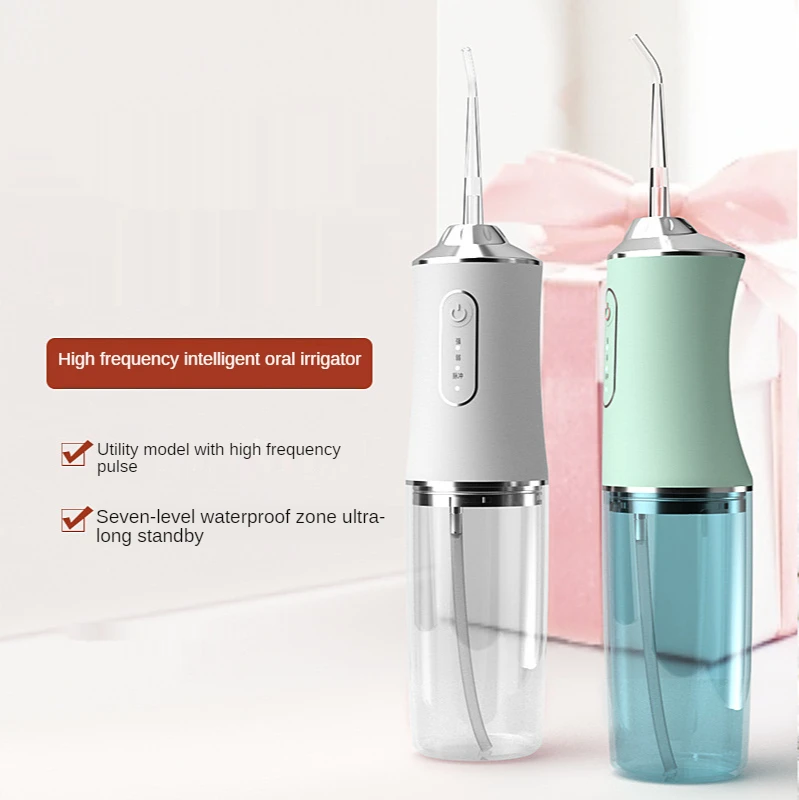 Dental Irrigator Oral Irrigator Teeth Whitening Teeth Cleaner 4 Nozzles Water Flosser 220ML Water Tank Flossing Cordless USB
Dental Irrigator Oral Irrigator Teeth Whitening Teeth Cleaner 4 Nozzles Water Flosser 220ML Water Tank Flossing Cordless USB