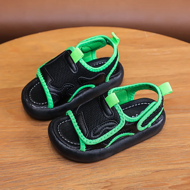 2022 Summer New Korean Style Boys Beach Shoe Solid Black Versatile Girls Kids Fashion Cool Hook & Loop Flat Casual Sport Sandals
2022 Summer New Korean Style Boys Beach Shoe Solid Black Versatile Girls Kids Fashion Cool Hook & Loop Flat Casual Sport Sandals