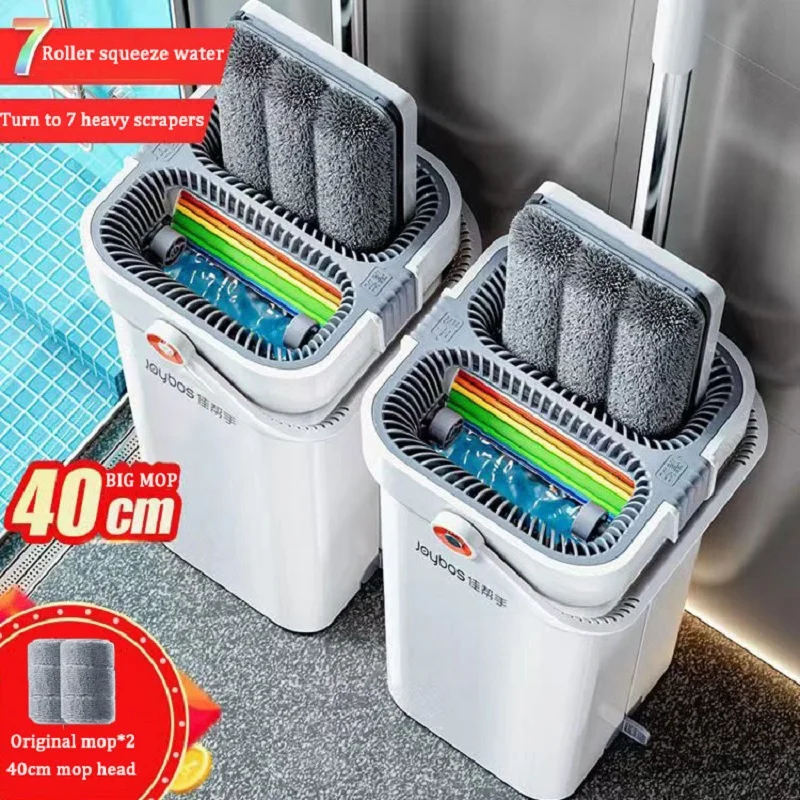 Joybos 40cm Big Mop Washing With Bucket and Squeeze Floor Cleaning Hand Free Flat Floor Mop Microfiber Household Cleaner Tools
Joybos 40cm Big Mop Washing With Bucket and Squeeze Floor Cleaning Hand Free Flat Floor Mop Microfiber Household Cleaner Tools