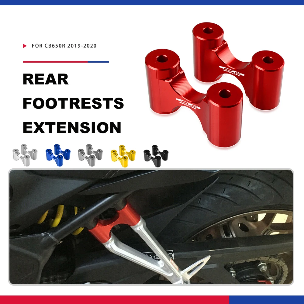 For Honda CB650R CB 650 R 2019 2020 CNC Aluminum Rear Footrests Extension Foot Rests Passenger Extension Motorcycle Accessories
For Honda CB650R CB 650 R 2019 2020 CNC Aluminum Rear Footrests Extension Foot Rests Passenger Extension Motorcycle Accessories