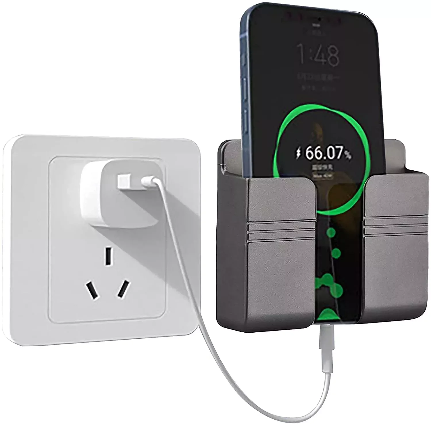 Wall Mounted Organizer Air Conditioner TV Remote Control Storage Box Mobile Plug Holder Multifunction USB Charging Stand
Wall Mounted Organizer Air Conditioner TV Remote Control Storage Box Mobile Plug Holder Multifunction USB Charging Stand