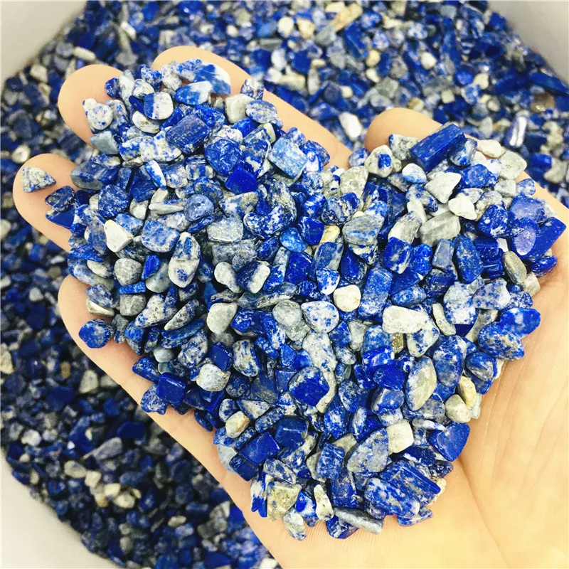 

20-1000g Natural Lapis Lazuli Tumbled Stones for Wicca Reiki Healing Crystals Polished Energy Chakra Stone Ornament wholesale