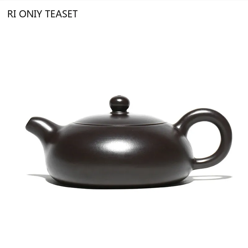 220ml Yixing Handmade Purple Clay Teapots Raw Ore Black Mud Bian Xishi Tea Pot Home Beauty Kettle Chinese Tea Set Supplies
220ml Yixing Handmade Purple Clay Teapots Raw Ore Black Mud Bian Xishi Tea Pot Home Beauty Kettle Chinese Tea Set Supplies
