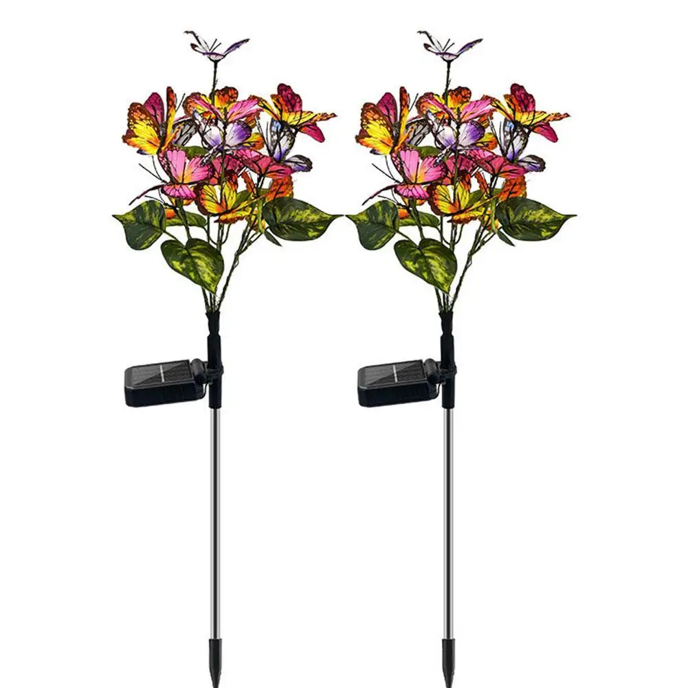 Solar Butterfly Flower Lights Led Simulation Flower Lights Outdoor Garden Lawn Inserted LED Lights Garden Decorative Lights
Solar Butterfly Flower Lights Led Simulation Flower Lights Outdoor Garden Lawn Inserted LED Lights Garden Decorative Lights