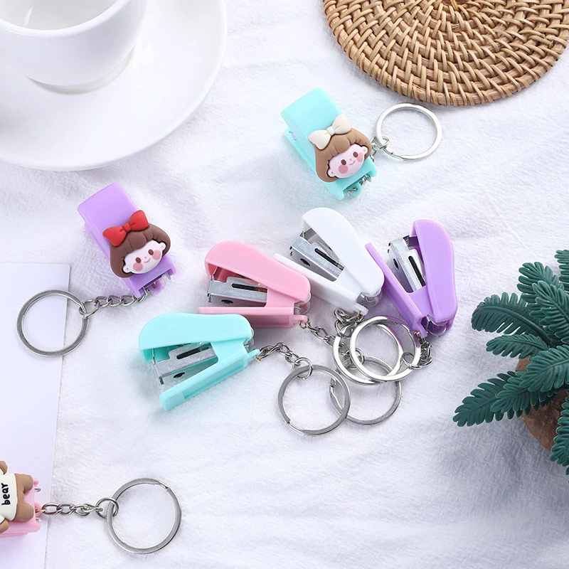 Cute Cartoon Mini Stapler Key Chain Macaron Color Student Creative stapler Convenient Key Ring Pendant 1 Pc
Cute Cartoon Mini Stapler Key Chain Macaron Color Student Creative stapler Convenient Key Ring Pendant 1 Pc