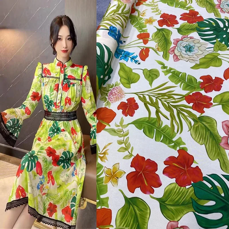 Fashion New Counters with The Same Plant Flower Printing Silk Stretch Crepe De Chine Fabric High-end Dress Shirt Fabric Twill
Fashion New Counters with The Same Plant Flower Printing Silk Stretch Crepe De Chine Fabric High-end Dress Shirt Fabric Twill