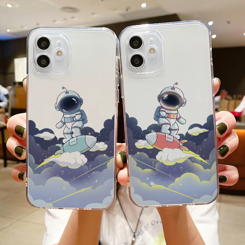 Lovers Cover For iPhone 11 12 13 Pro Max Mini Pro Max X XR XS Max SE 2020 8 7 6 6S Plus Astronauts Soft Silicone Cases Funda
Lovers Cover For iPhone 11 12 13 Pro Max Mini Pro Max X XR XS Max SE 2020 8 7 6 6S Plus Astronauts Soft Silicone Cases Funda